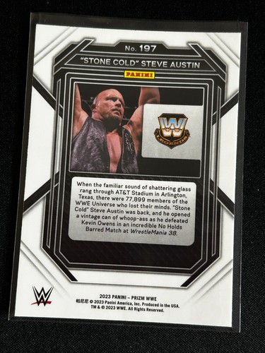 2023 Panini Prizm WWE - Stone Cold Steve Austin #197 - Bild 2 von 2
