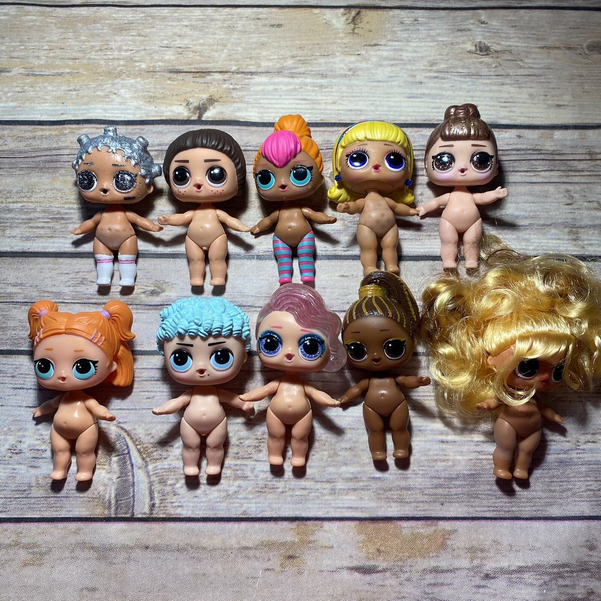 Lol Surprise Dolls Big Sister Lot Of 10 Nude Dolls Customs Dusk Neon Qt  Fierce