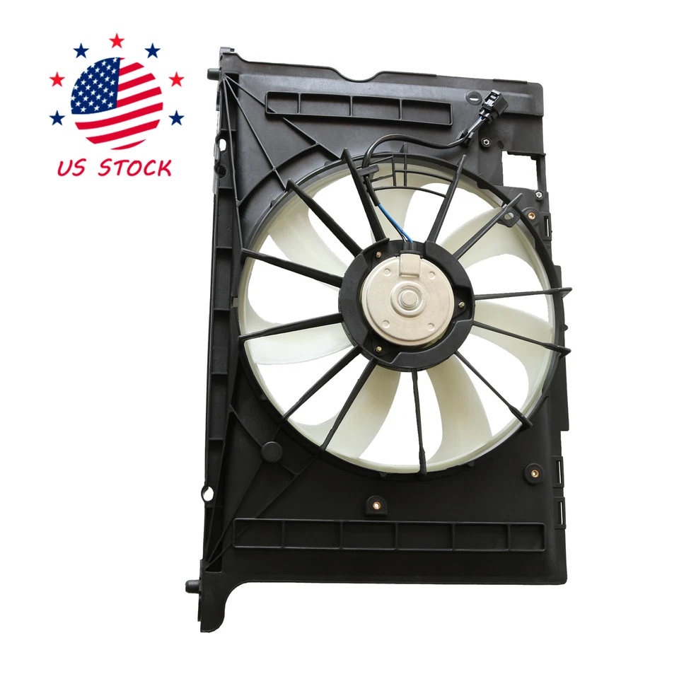 Ventilador de refrigeración condensador radiador para Toyota Corolla 2009-2013 2009-2010 Pontiac Vib Foto 2 de 4