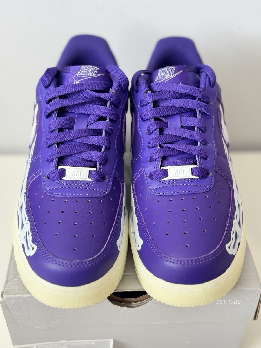 Size 7 - Nike Air Force 1 Low Purple Skeleton for sale online | eBay