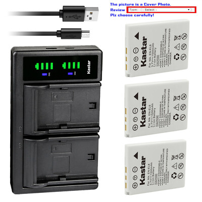 Kastar Battery LTD2 USB Charger for Nikon EN-EL8 MH-62 & Nikon Coolpix S7 Camera