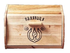 Maysternya Ukraine Large Wooden Bread Box with Cutting Board 14.6 х 9.45 х 7.5"
