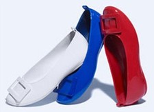 NEW Roger Vivier GOMMETTE Girl Flats Cobalt Blue Patent Ballet Shoes 31 33