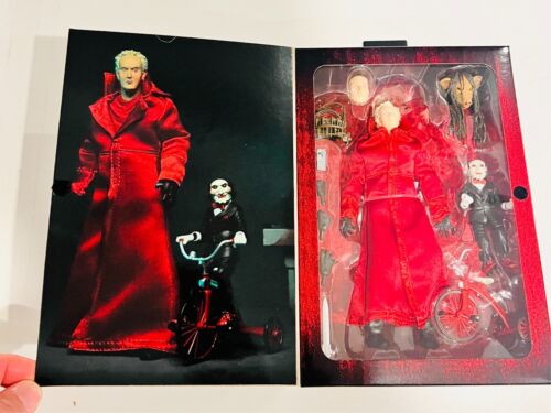 SET OF 2 SAW ULTIMATE JIGSAW KILLER 7" BLACK & RED ROBE VERSIONS NECA 2024-2025 - Picture 4 of 9