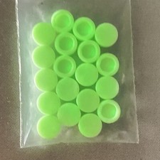 Lego Tile 1x1 Round Glow In The Dark White Tile Round 98138 Bulk Lot Of 19 Bits