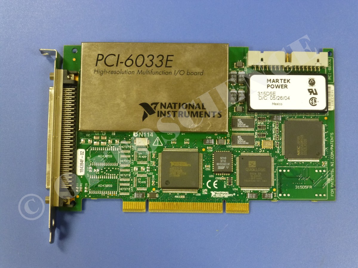National Instruments PCI-6033E NI DAQ Card, Multifunction, 64ch