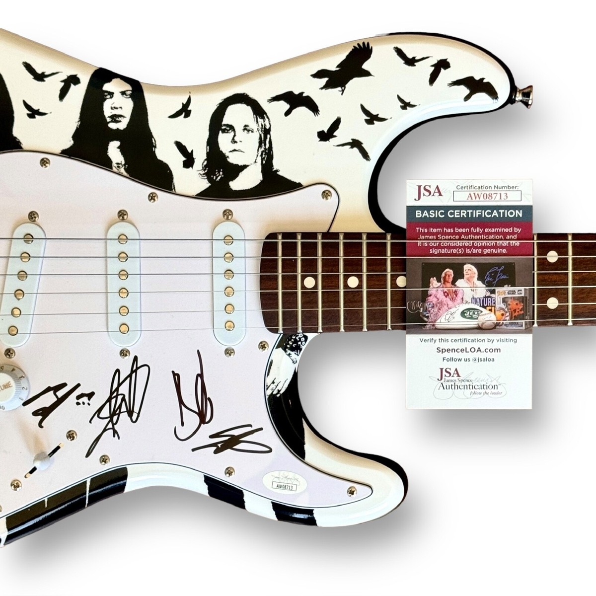 Shinedown Signed Guitar Custom JSA COA Brent Smith Zach Myers