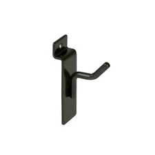 1" Slatwall Black Peg Hooks Slat Wall Retail Display