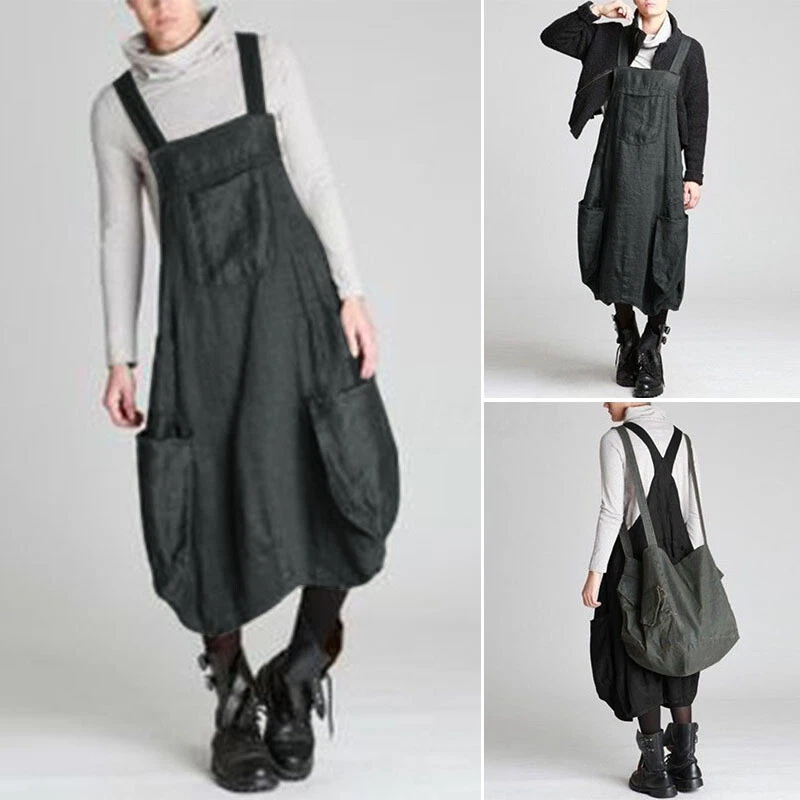 Oversized dungaree clearance dress