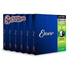 6 Sets! Elixir OPTIWEB Nickel Electric — 19052 Light .010-.046