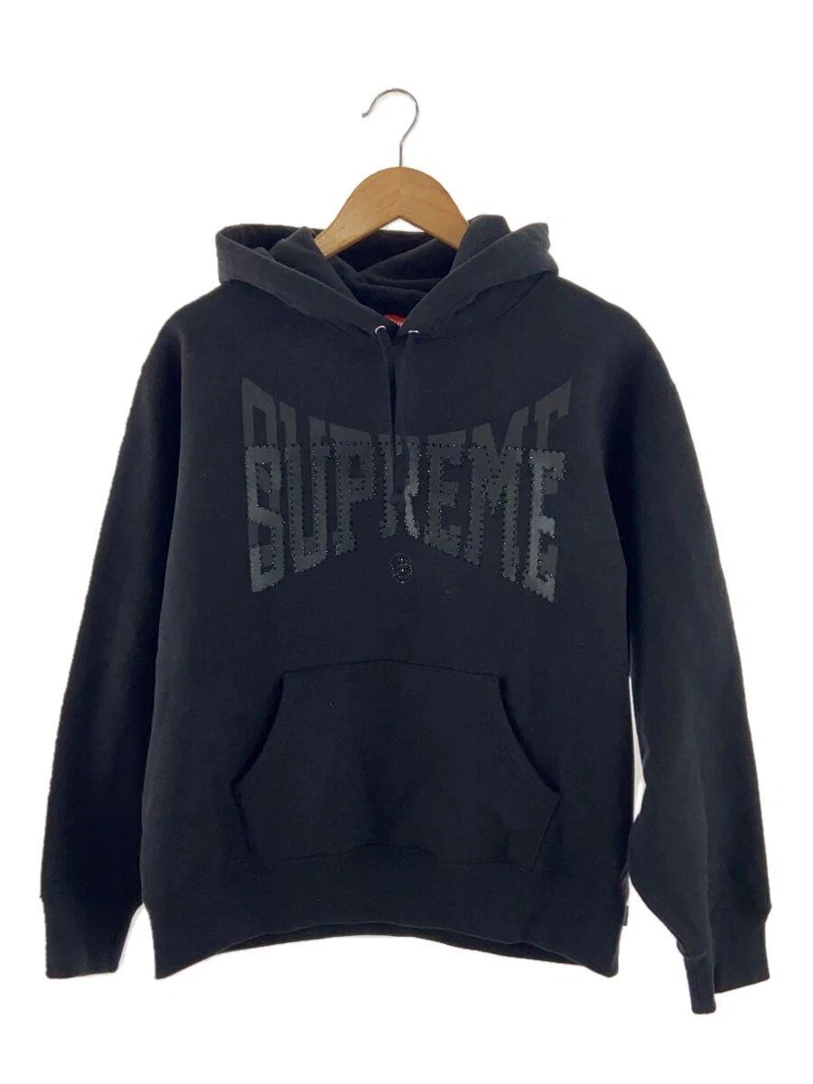 Sweat à capuche Supreme S coton noir uni occasion