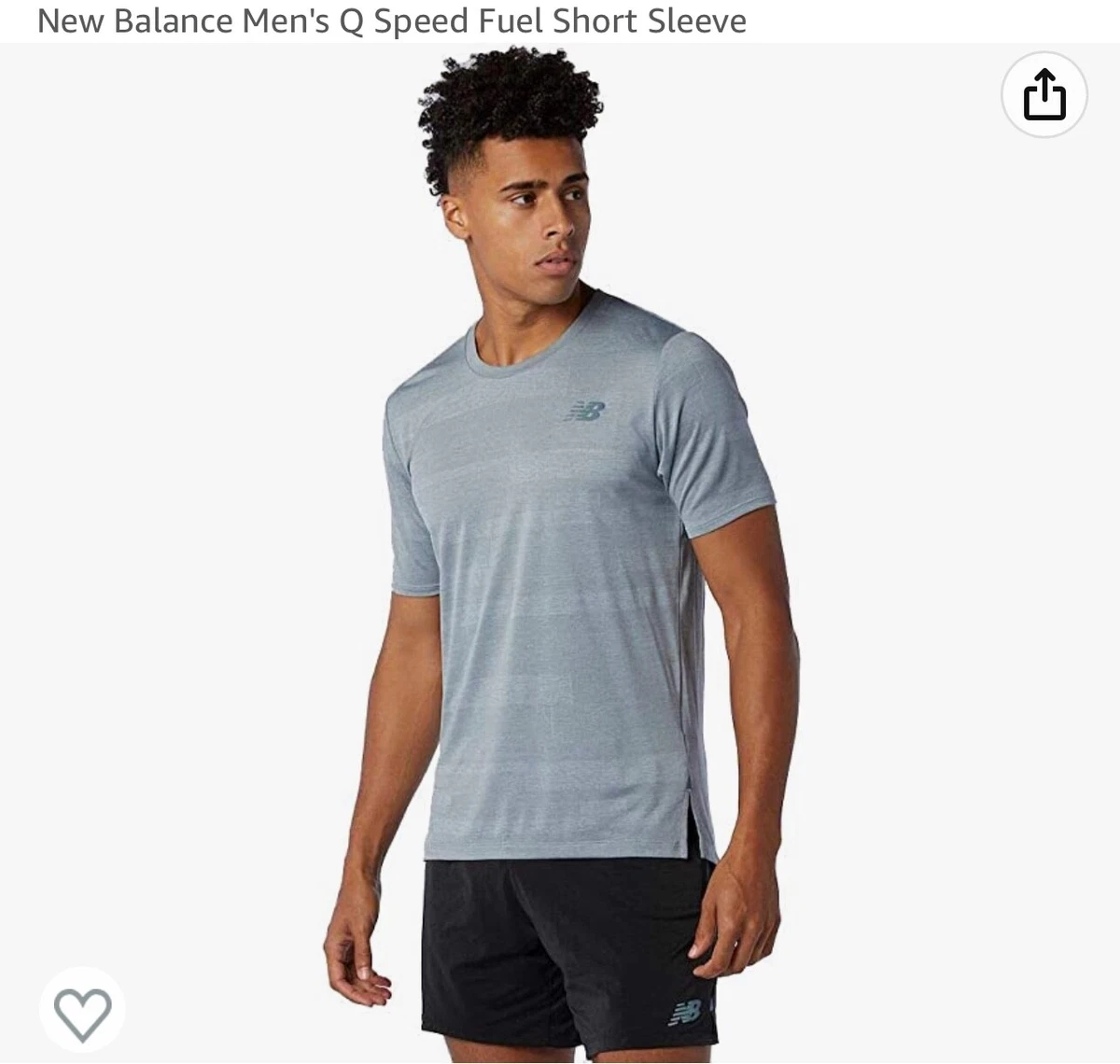 New Balance Men's Q Speed Fuel Short Sleeve Run Top