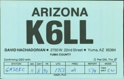 1990s Radio Collectable QSL Cards