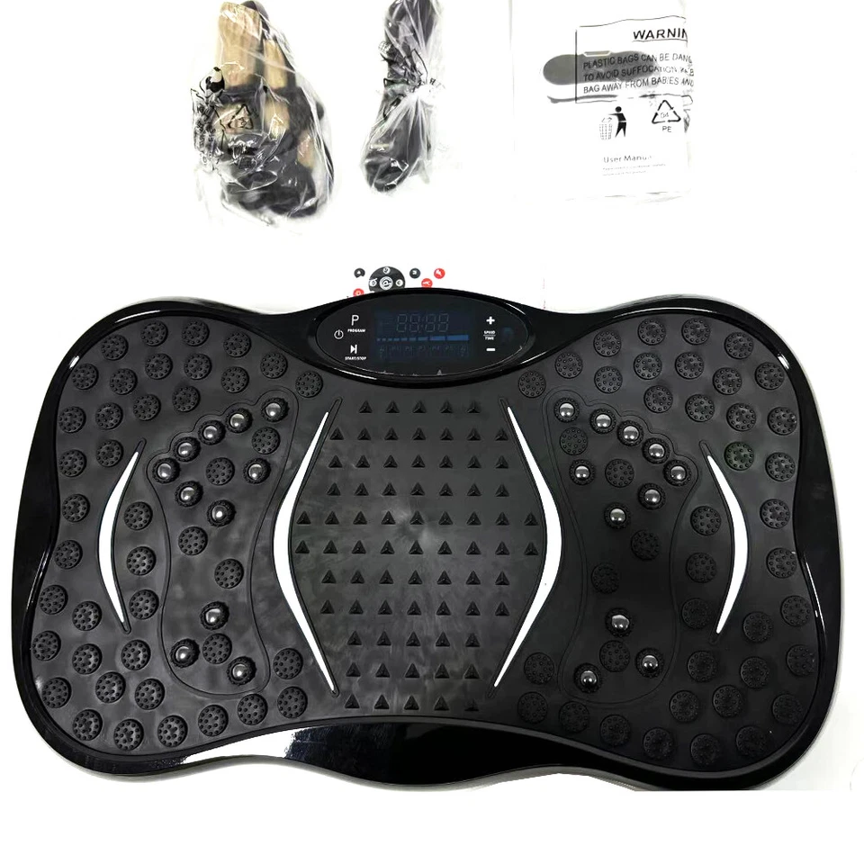 SEGAWE Vibration Plate Body Exercise Trainer Machine Platform Massage, BLACK - Image 4 of 4