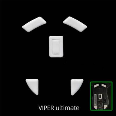 Thick Mouse Feet Skate Glide PTFE Replacements For Razer Viper Ultimate Wireless