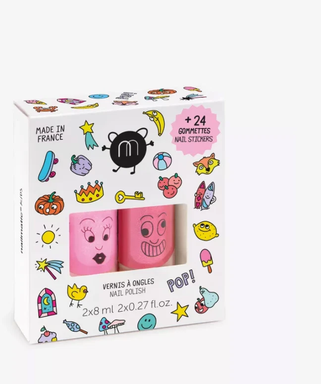 Nailmatic POP Nail Polish and Stickers Set NEW