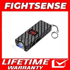 FIGHTSENSE SelfDefense Mini StunGun 400BV Rechargeable W/LED Flashlight,Keychain