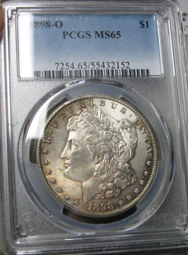 1898-O Morgan Dollar Silver ---- MS-65 PCGS Graded Coin ---- #173C