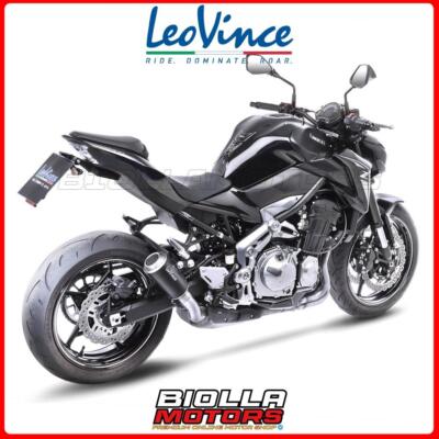 15204B LEOVINCE ENDSTÜCK KAWASAKI Z 900 2017-2019 LV-10 EDELSTAHL DARK