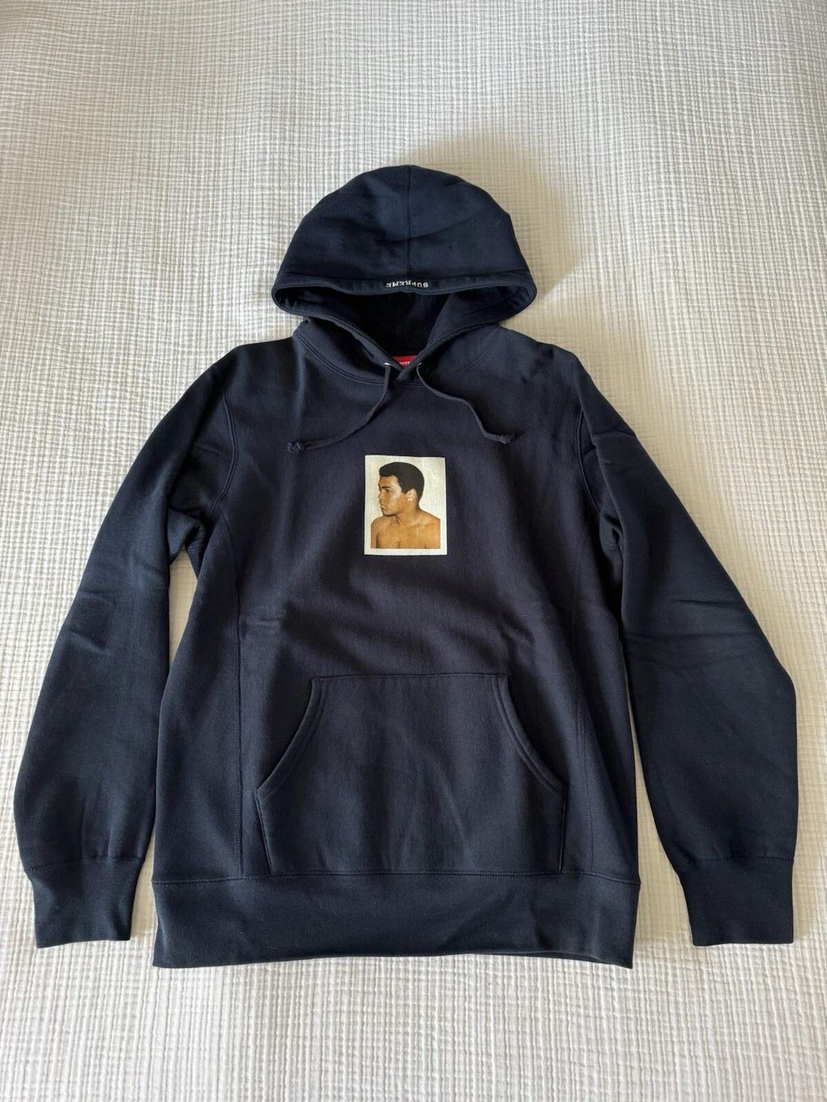Sweat à capuche Supreme Muhammed Ali par Andy Warhol MARINE TAILLE L 