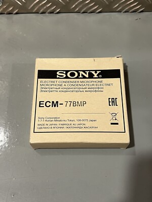 Sony ECM-77BMP professionelles Lavalier Mikrofon Revers schwarz 3,5 mm Klinke - Neu