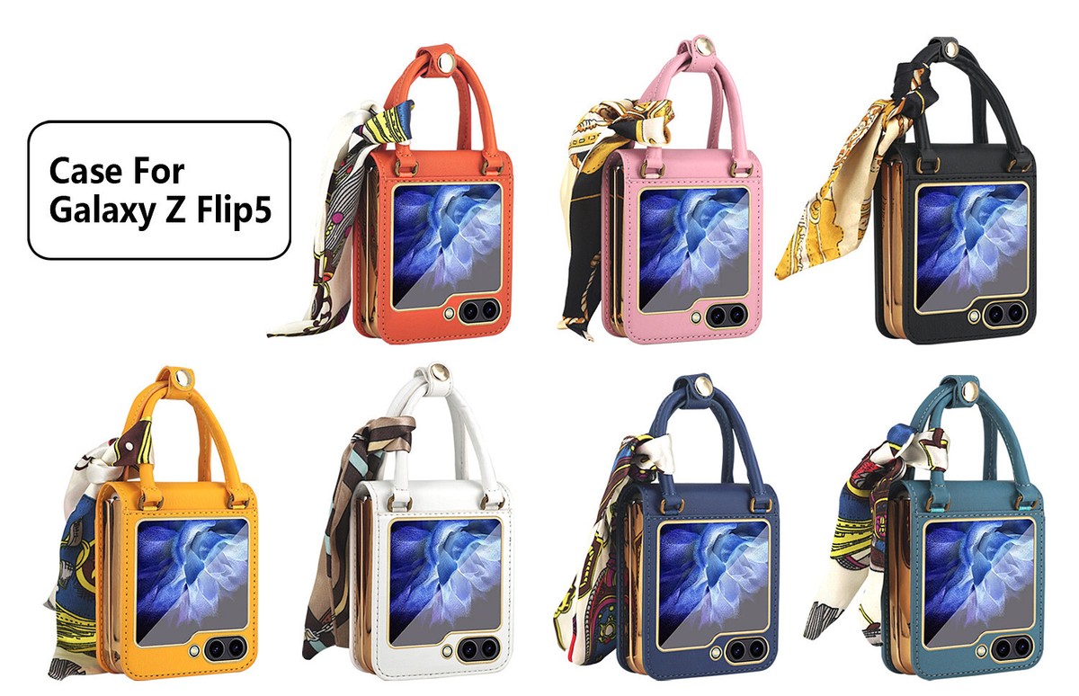 For Samsung Galaxy Z Flip 6 5 4 3 Luxury Hand Bag Case with