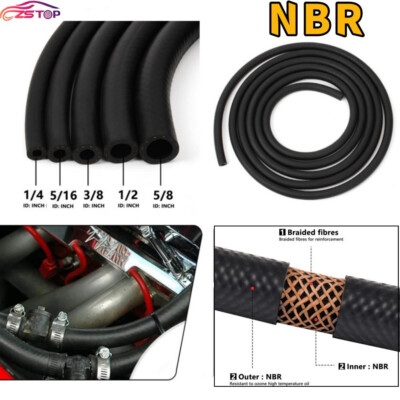NBR Rubber Fuel Line Hose By Feet Small Engine Diesel Oil Gas Pipe Replace Redo