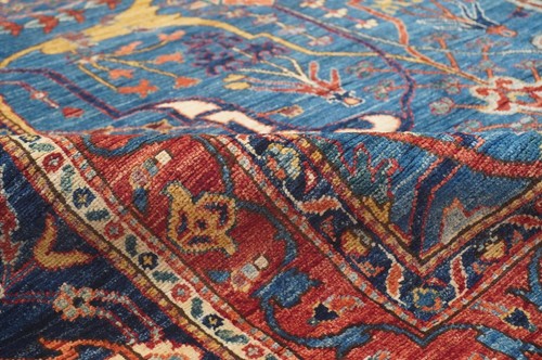 10 x 14 ft Navy Blue Bidjar Afghan Hand Knotted Traditional Oriental Rug - Picture 12 of 20