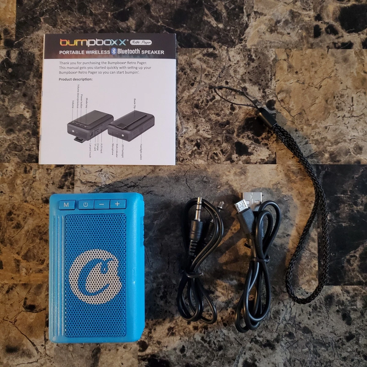 Bumpboxx Retro Pager Portable Bluetooth Speaker Clear Green, 45 OFF