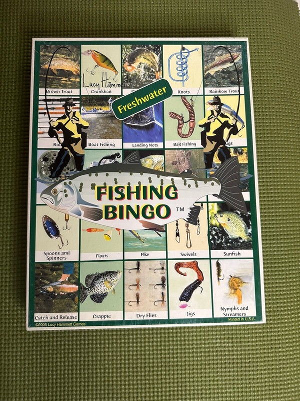 Fishing Bingo Game by Lucy Hammett Games Made in USA