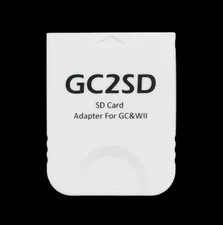 GC2SD Micro SD Card Adapter TF Card Reader for Gamecube Wii Console WHITE
