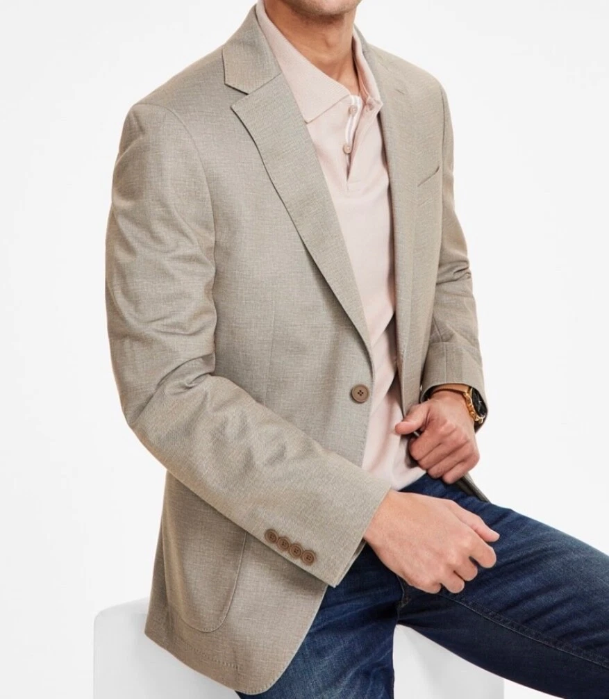 $295 NEW CALVIN KLEIN Mens Tan/Beige Soft Stretch Blazer Sport Coat Suit Jacket
Opens in a new windo