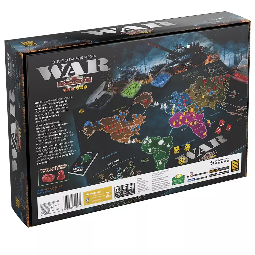 Jogo War Edição Especial / War Special Edition Game - Grow