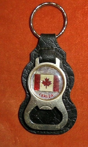 Lot De 4 Porte-clés De - Porte-clés Drapeau Canada, Décapsuleur En Et