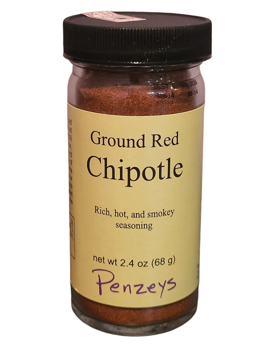 Penzeys Spices Ground Red Chipotle oz 1/2 Cup Jar Exp 4/2026
