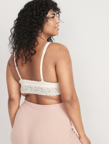 Top Bralette Old Navy para mujer talla 4X ~ encaje... crema de la crema $25... nuevo con etiquetas - Imagen 2 de 7