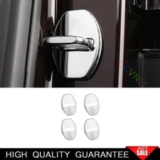 For Porsche Cayenne 2018-2022 Chrome Steel Door Lock Protection Cover Trim 4PCS