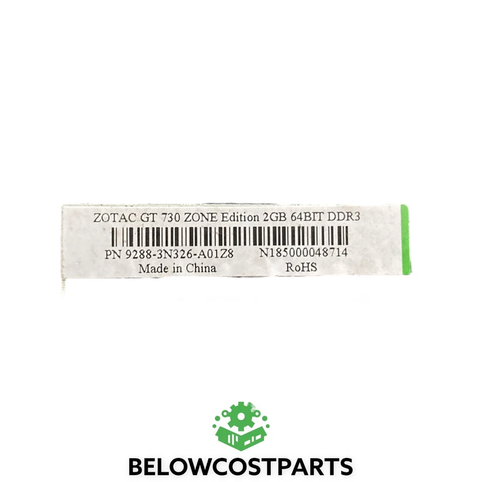 ZOTAC Black Geforce GT 730 Zone Nvidia 2GB 64 BIT DDR3 Video Graphics Card - Image 4 of 4