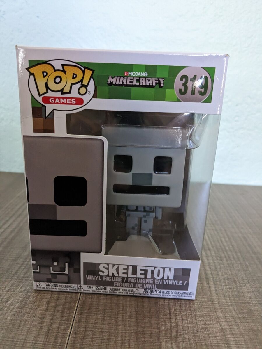 full body 3d render of minecraft steve as a funko pop