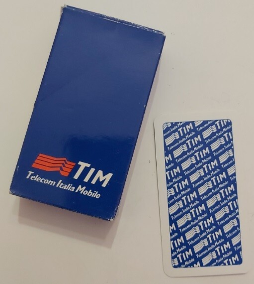 Mazzo di Carte Gioco Regionali Piacentine Pubblicitarie TIM