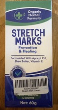 Organic Herbal Formula Stretch Mark Creme Almond, Grape Seed Oil, Shea Butter