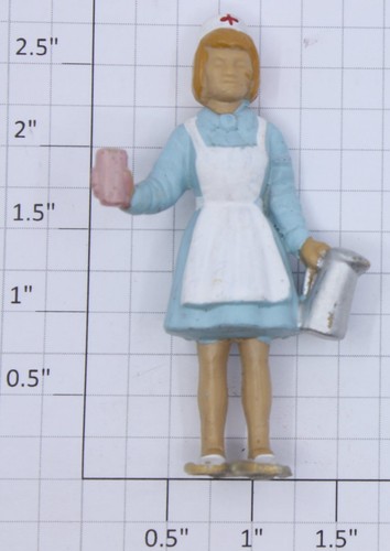 Figura de enfermera de pie LGB 0227-23 escala G en vestido azul | Zustand: Used