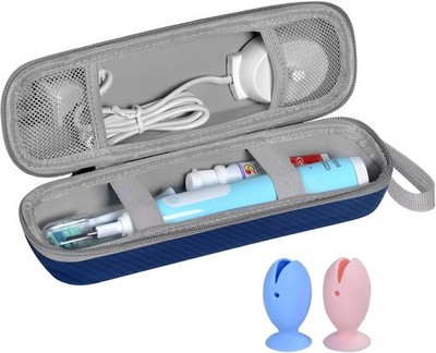 Travel Case for Oral-B/Oral-B Pro/Phlips Sonicare Electric Toothbrush with 2pcs