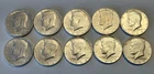 1964 50C Kennedy Half Dollar 90% Silver Lot Of 10
