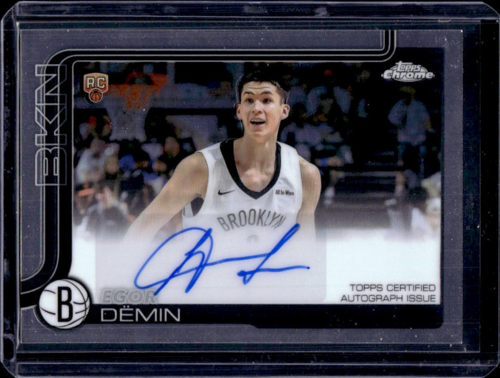 2025-26 Topps Chrome Egor Demin Rookie Auto RC #TCAR-ED Nets