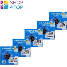 5x Renata 329 SR731SW 1.55V Silver Oxide Watch Batteries Switzerland