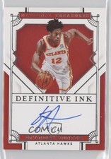 2020-21 Panini National Treasures Definitive Ink 46/49 De'Andre Hunter Auto s3g