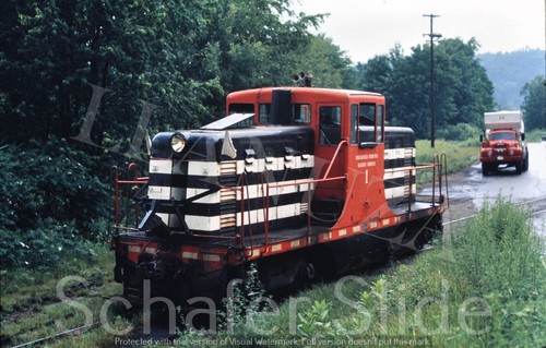 Original Slide Springfield Terminal at Charlestown NH  March 1975