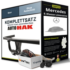 Für MERCEDES E-Klasse Limousine W211 Anhängerkupplung starr +eSatz 13pol uni 02-