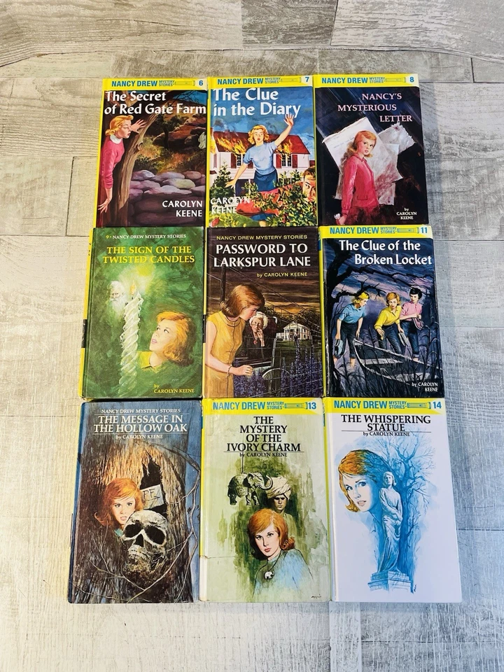 Vintage Nancy Drew Mystery Stories Straight Run 1-30 Hardcover Various Years Foto 3 de 4